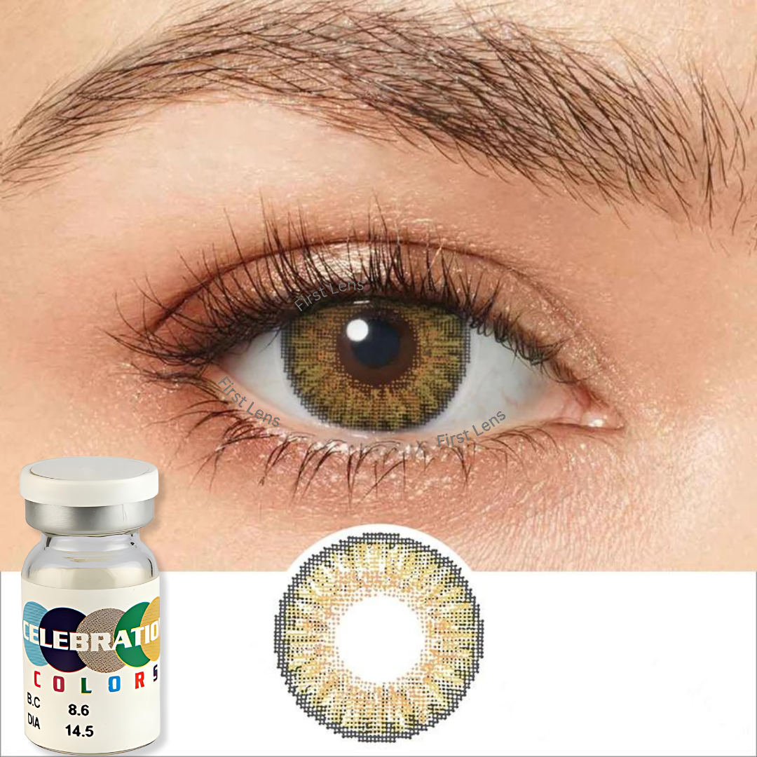 CELEBRATION COLORS | Yearly Color Contact Lens (1 Lens Per Bottle)