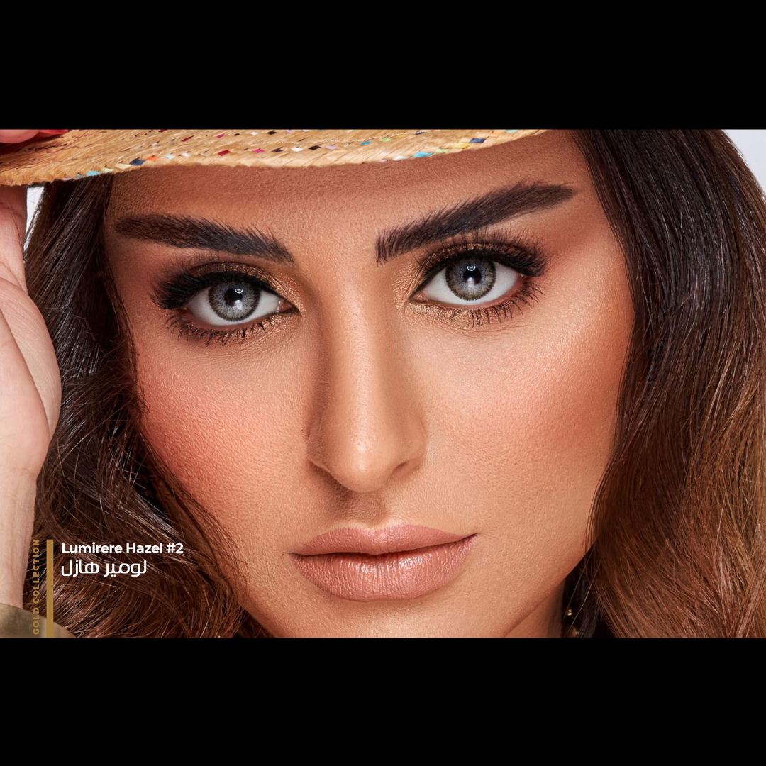 Dahab One Day Lumiere Hazel Color Contacts - Captivating Hazelnut Eye Lens