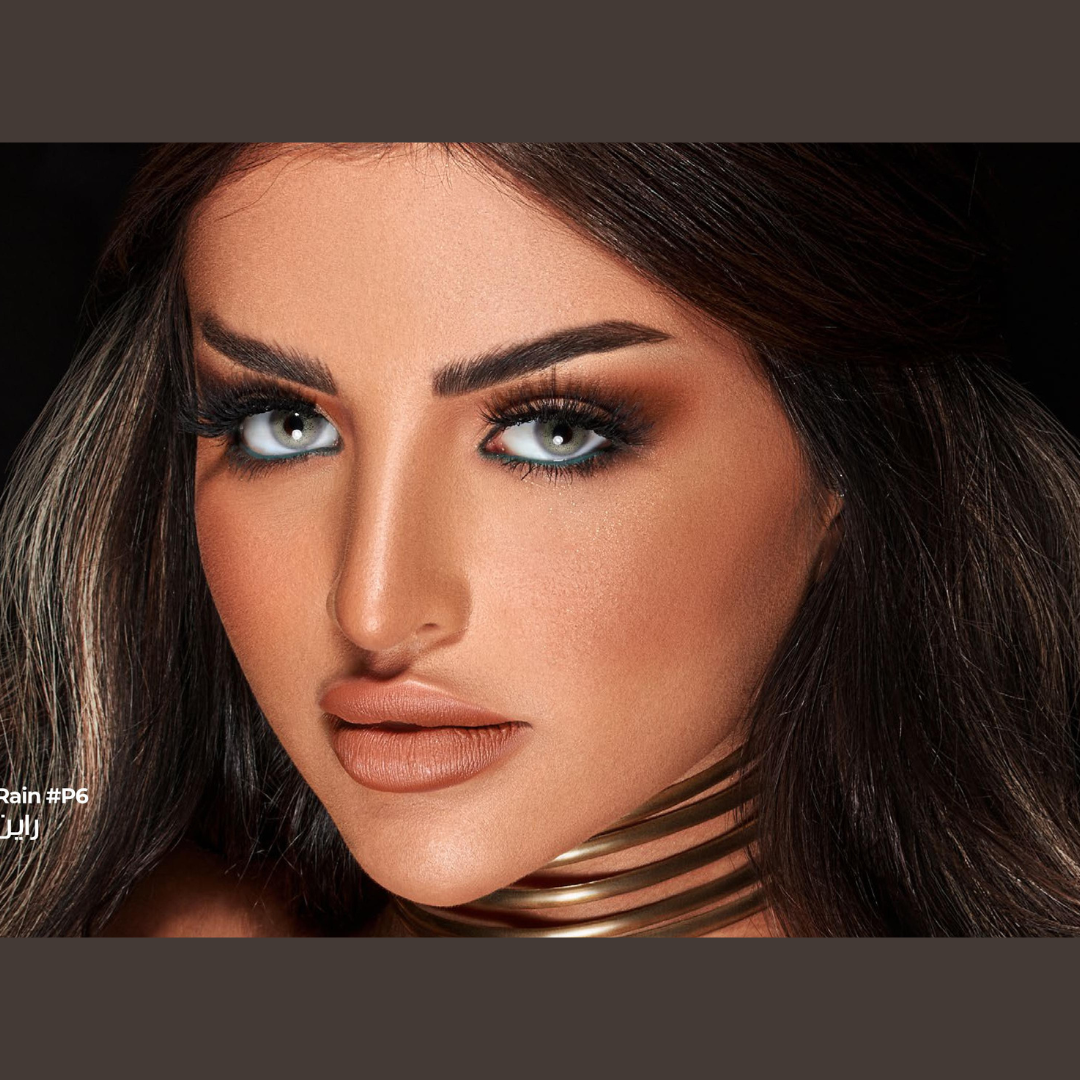 RAIN Color Contact Lens by Dahab One Day - Cool Azure Hue