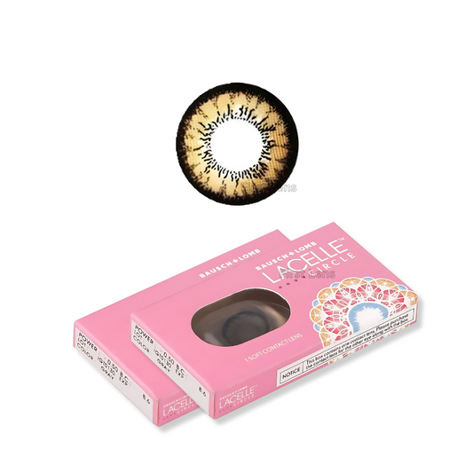 Warm brown colored contact lenses  Bausch & Lomb Lens21