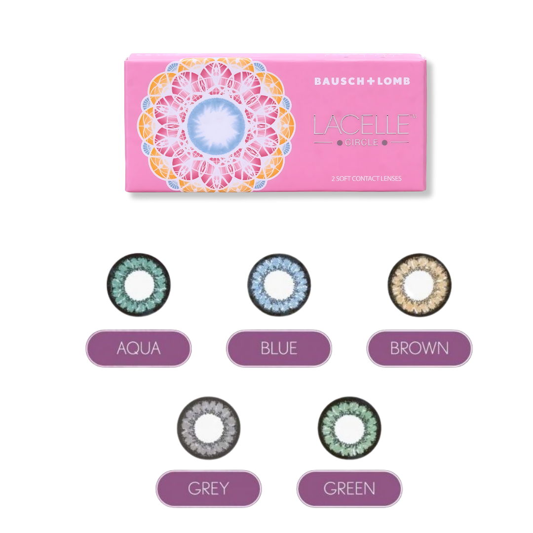 Bausch & Lomb Lacelle Circle Color Contact Lenses in Brown Lens21