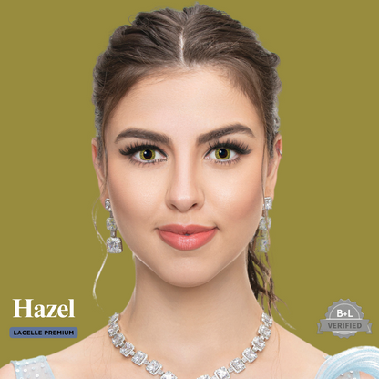 Warm Hazel Lacelle Premium Color Contact Lenses (2 lenses/box) - Lens21