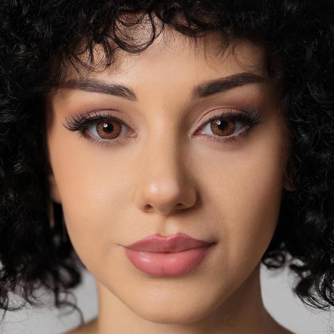 CELEBRATION COLORS | Yearly Color Contact Lens (1 Lens Per Bottle)-Honey Allure