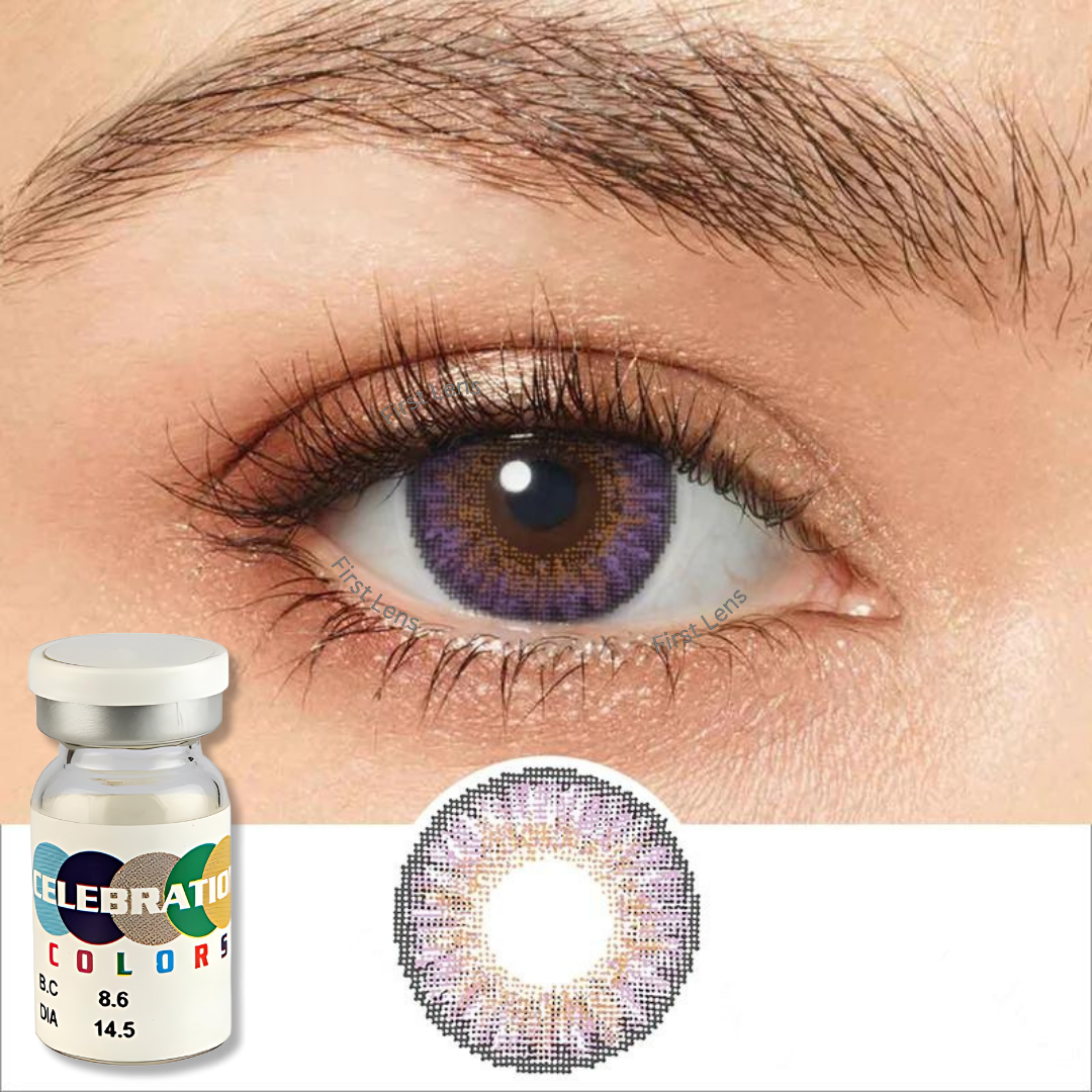 CELEBRATION COLORS | Yearly Color Contact Lens (1 Lens Per Bottle)