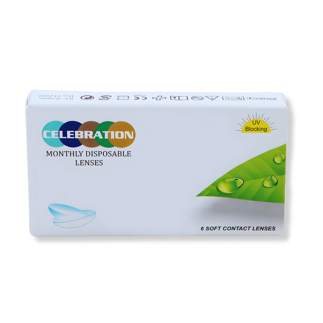 Celebration Clear Monthly Disposable lenses Monthly (6 lens/box)