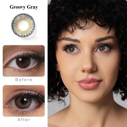 Celebration Monthly Disposable Color Contact Lens (1 Lens Box) - Groovy Gray