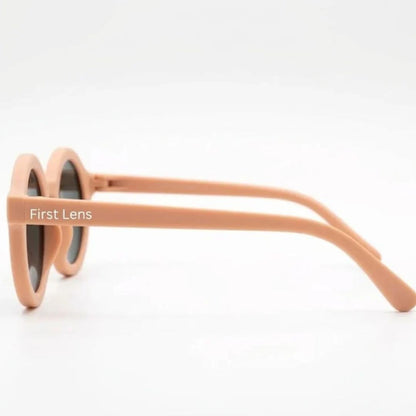 First Lens Kids Custom Sunglasses With Name UV-Peach-400