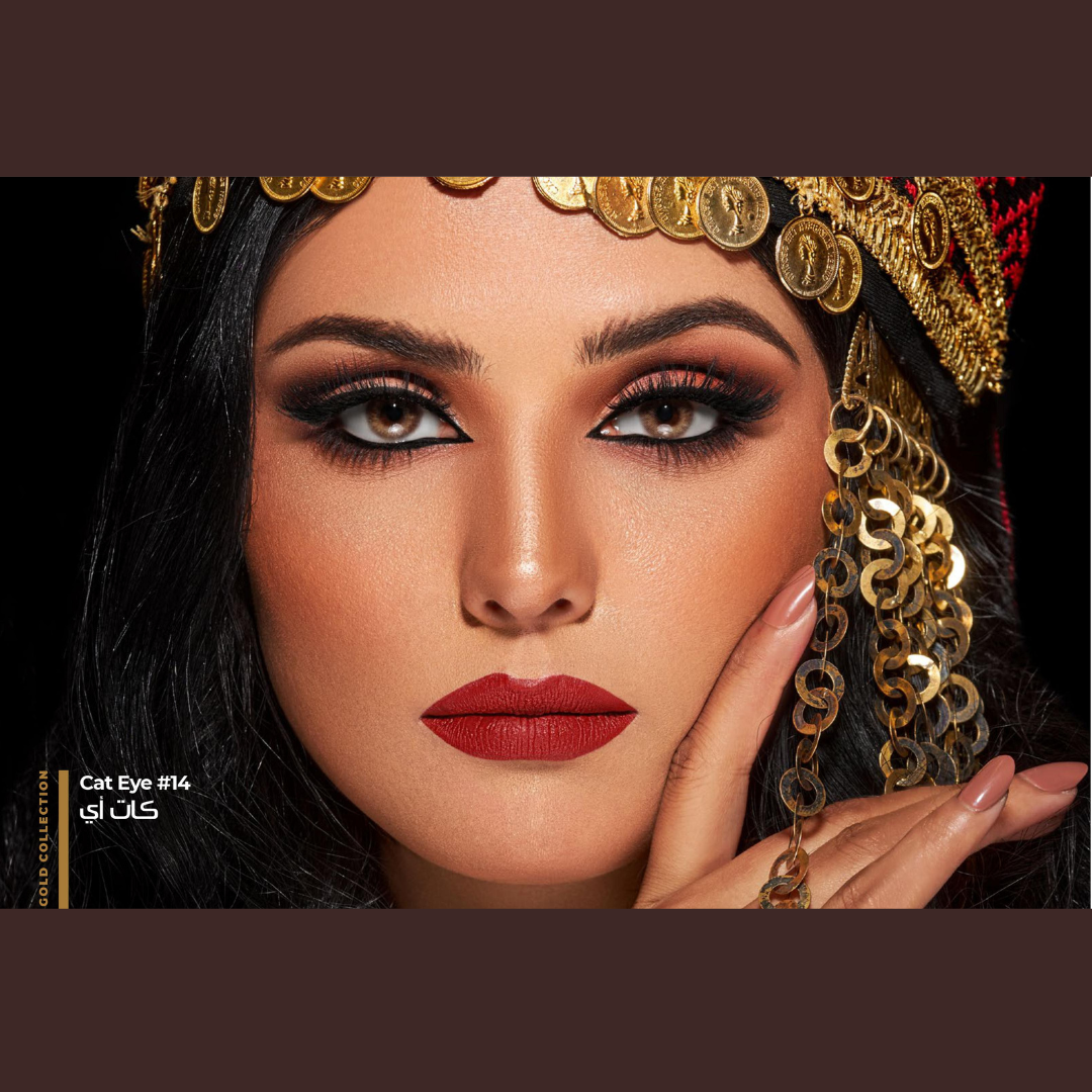 Dahab One Day Cat Eye Color Contacts - Captivating Cat-Like Gaze