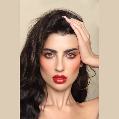 Honey Color Contact Lens by Dahab One Day - Rich Amber Hue