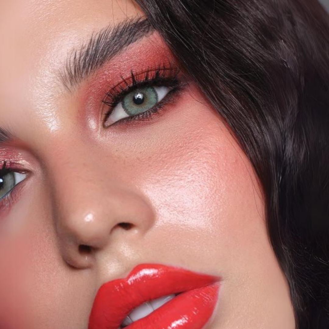 Lumiere Green Color Contact Lens by Dahab One Day - Lush Forest Green Hue