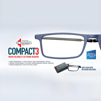 lens21 Dr. Harmanns reading glasses Compact3 for comfortable reading glasses