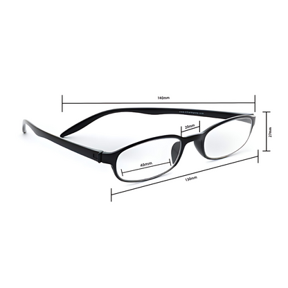 lens21 Dr. Harmanns reading glasses Library6 with reading glasses light