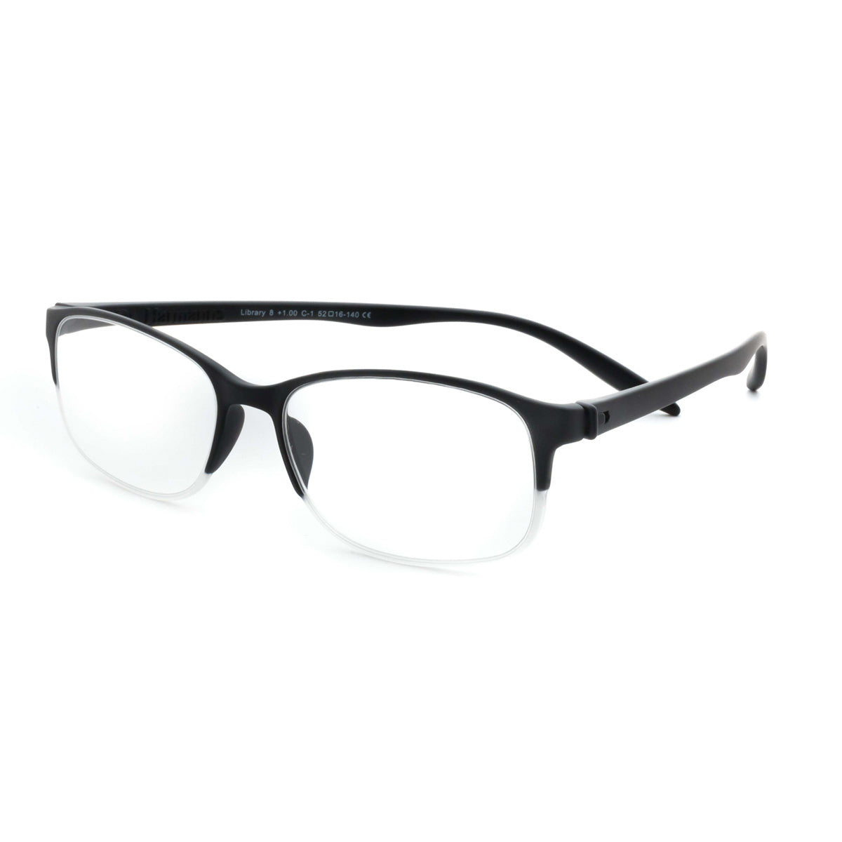 Dr. Harmann's Reading Glasses Library8 by lens21 in classic black