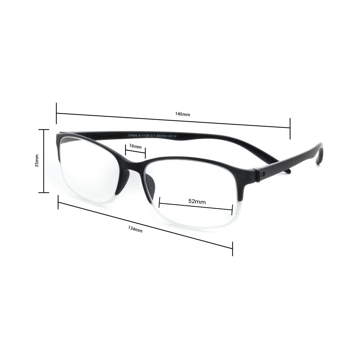 lens21' Library8 Reading Glasses for comfortable reading