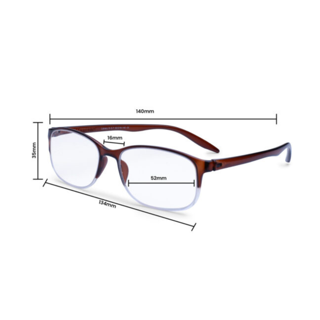 Library8 Reading Glasses by lens21 with anti-fatigue technology