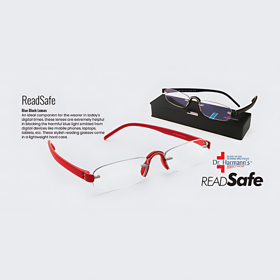 lens21 Dr. Harmanns reading glasses ReadSafe Blue Block 