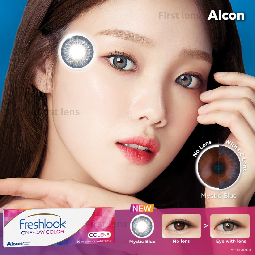 Discover the natural charm of Soft Hazel FRESHLOOK CC Allure Color One Day lenses by Lens21.