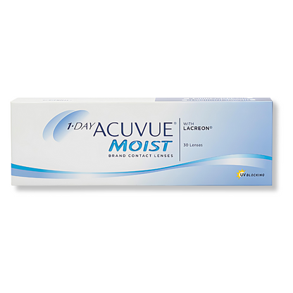 Lens21: Close-up of Moist Acuvue lenses