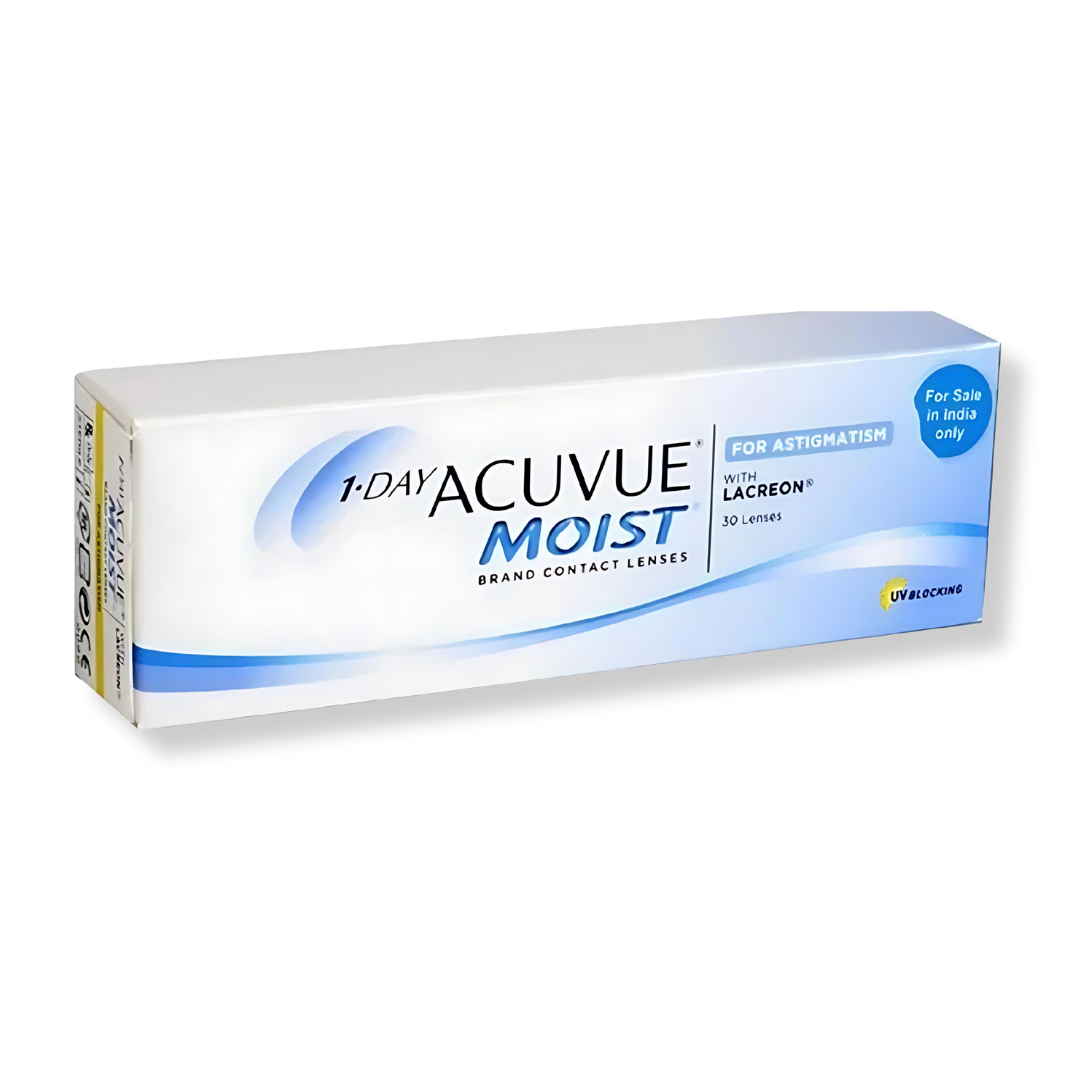 Lens21: Packaging of Johnson & Johnson 1-Day Acuvue Moist for Astigmatism lenses