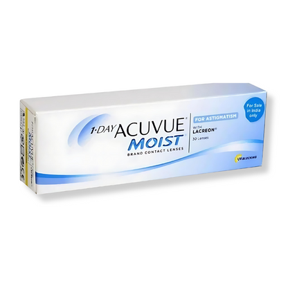 Lens21: Packaging of Johnson & Johnson 1-Day Acuvue Moist for Astigmatism lenses