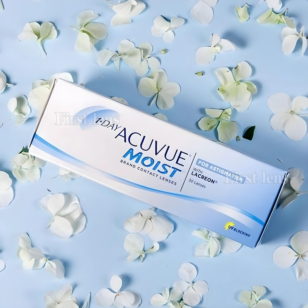 Lens21: Illustration of Johnson & Johnson 1-Day Acuvue Moist for Astigmatism lenses by Lens21