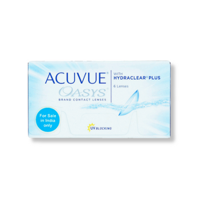 Lens21: Close-up of Johnson & Johnson Acuvue Oasys Hydraclear Plus lenses