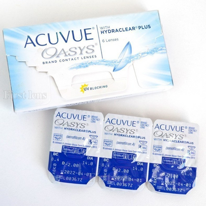 Lens21: Illustration of Johnson & Johnson Acuvue Oasys Hydraclear Plus lenses by Lens21