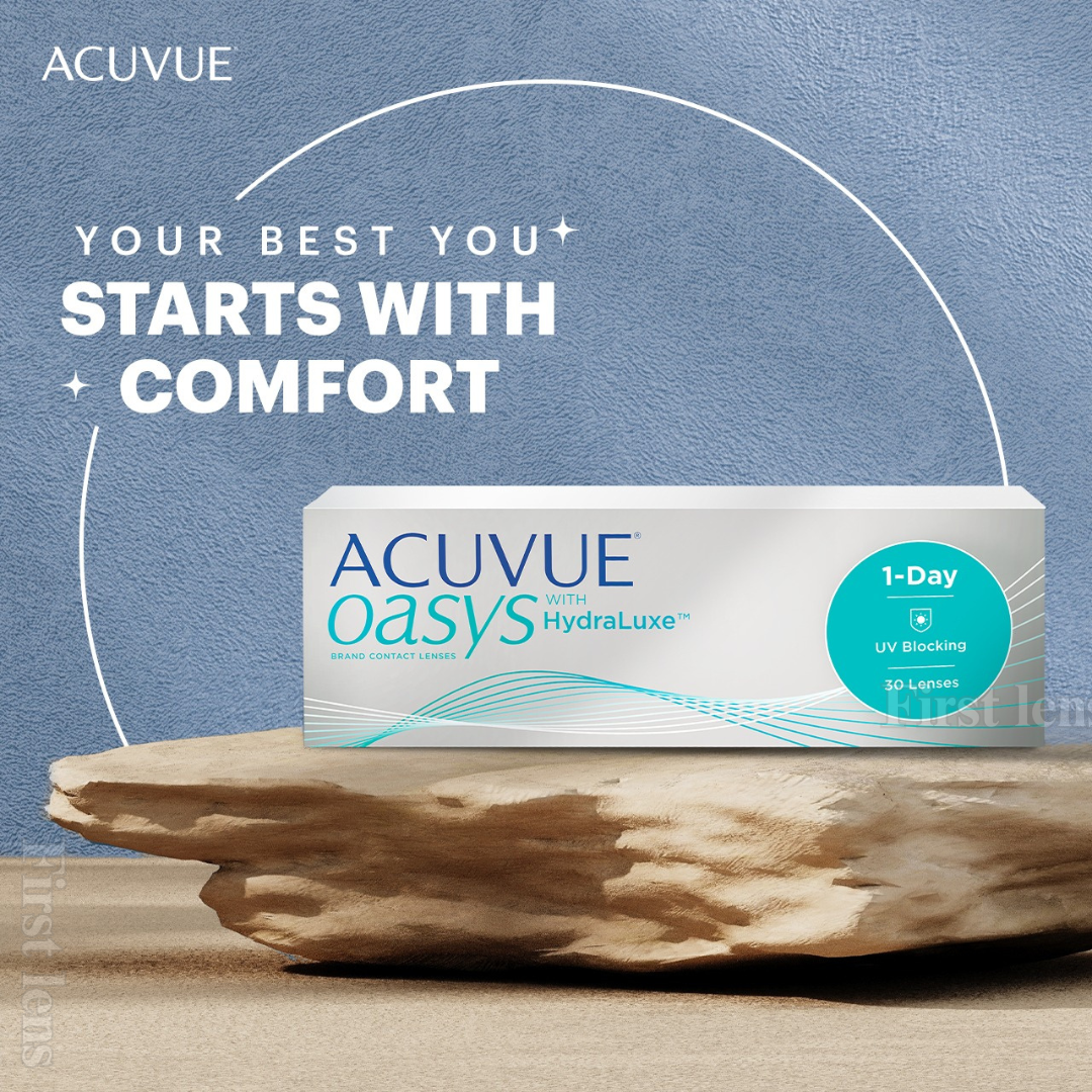 Lens21: Packaging of Acuvue Oasys 1 Day with HydraLuxe Technology lenses