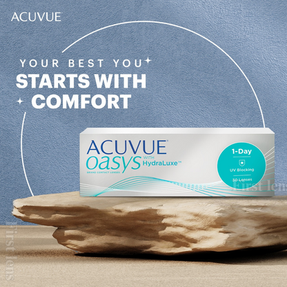 Lens21: Packaging of Acuvue Oasys 1 Day with HydraLuxe Technology lenses