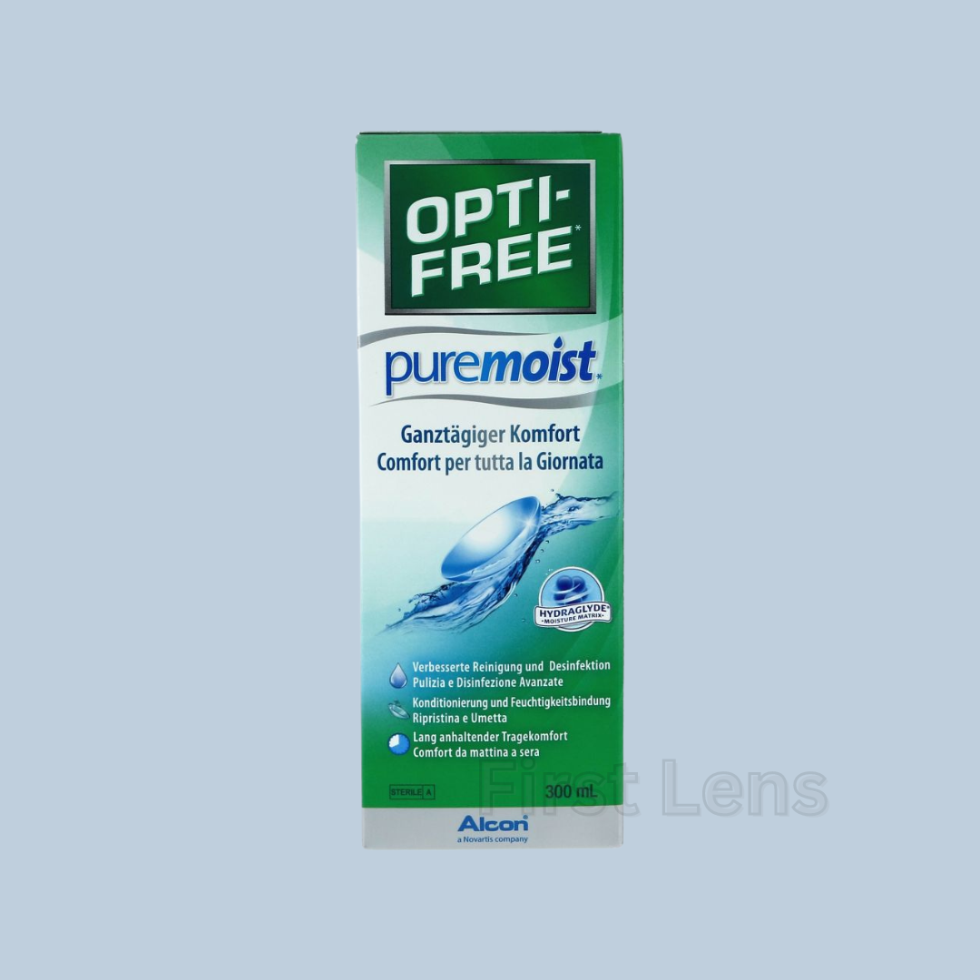 Lens21 Close-up of Opti Free Pure Moist Solution