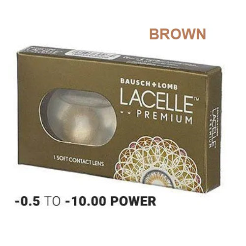 Bausch & lomb lacelle premium color lenses (1 lens/box) Brown