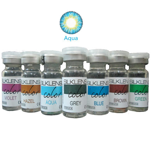 Silklens Color Yearly (1 lens/box) - Aqua